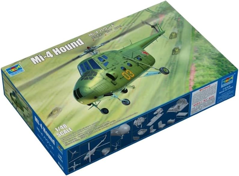トランペッター 1/48 ソビエト空軍 Mi-4 ハウンド プラモデル