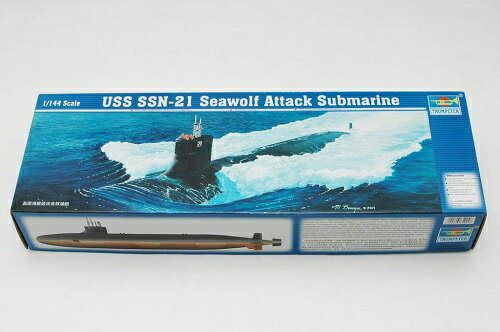 トランペッター 1/144 アメリカ海軍 潜水艦 SSN-21 シーウルフ プラモデル