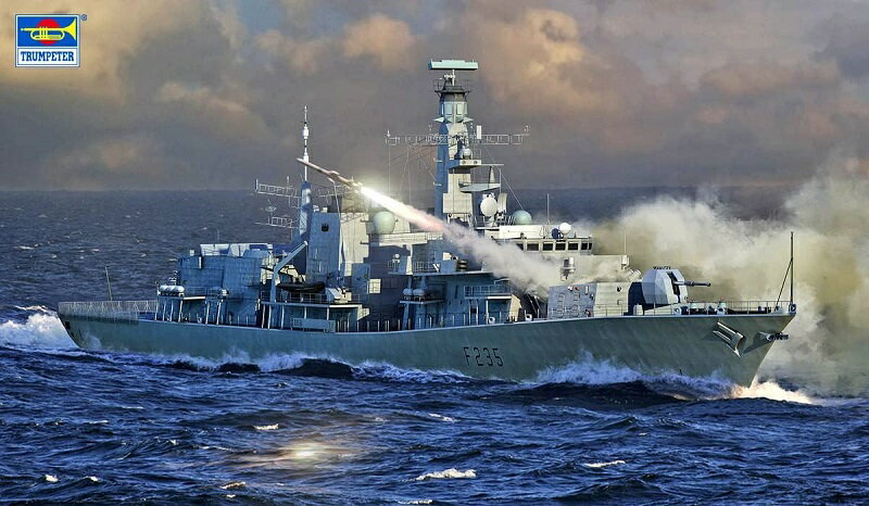 トランペッター 1/700 イギリス海軍 23型フリゲート HMS モンマス(F235) プラモデル