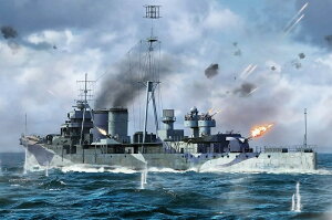 トランペッター 1/700 イギリス海軍 軽巡洋艦 HMS コロンボ プラモデル