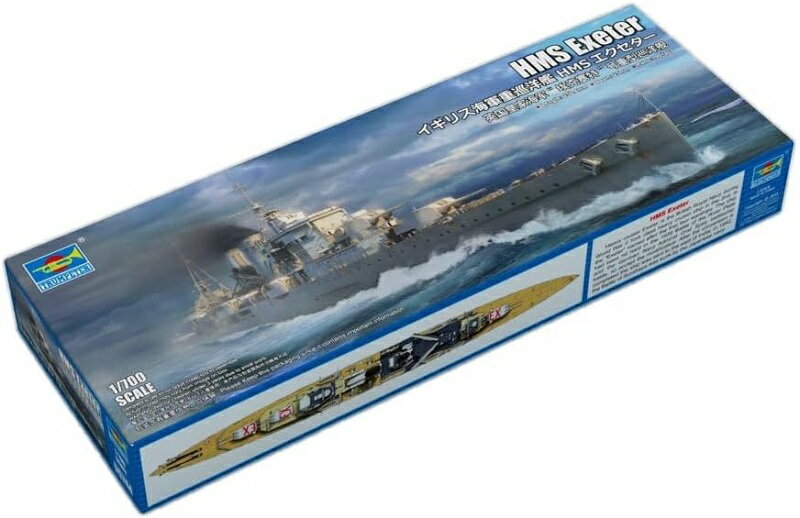 トランペッター 1/700 イギリス海軍 重巡洋艦 HMS エクセター プラモデル