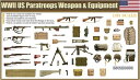 ゲッコーモデル 1/35 第二次世界大戦 アメリカ軍 落下傘兵用 武装・装備セット プラモデル