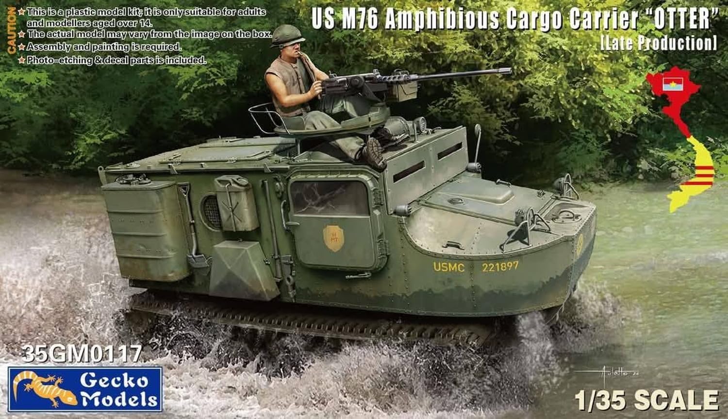 ゲッコーモデル 1/35 アメリカ M76 オッター 水陸両用 貨物輸送車 後期型 プラモデル GEC35GM0117