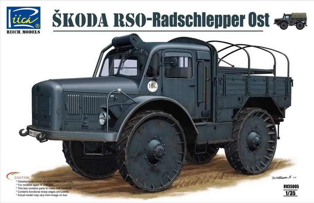 リッチモデル 1/35 ドイツ シュコダRSO東部戦線用装輪牽引車 プラモデル
