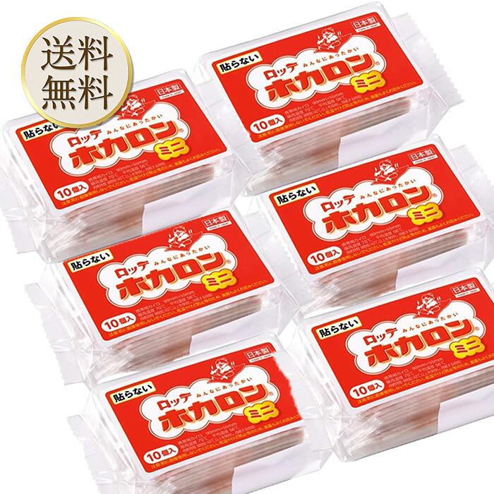 【マラソン期間中当店ポイント最大+20倍】ロッテ ホカロンミニ 貼らない 10個入 6個