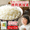 【5日限定当店ポイント最大+20倍】ホクレン 北海道深川産 特別栽培米 ななつぼし 5kg × 2袋