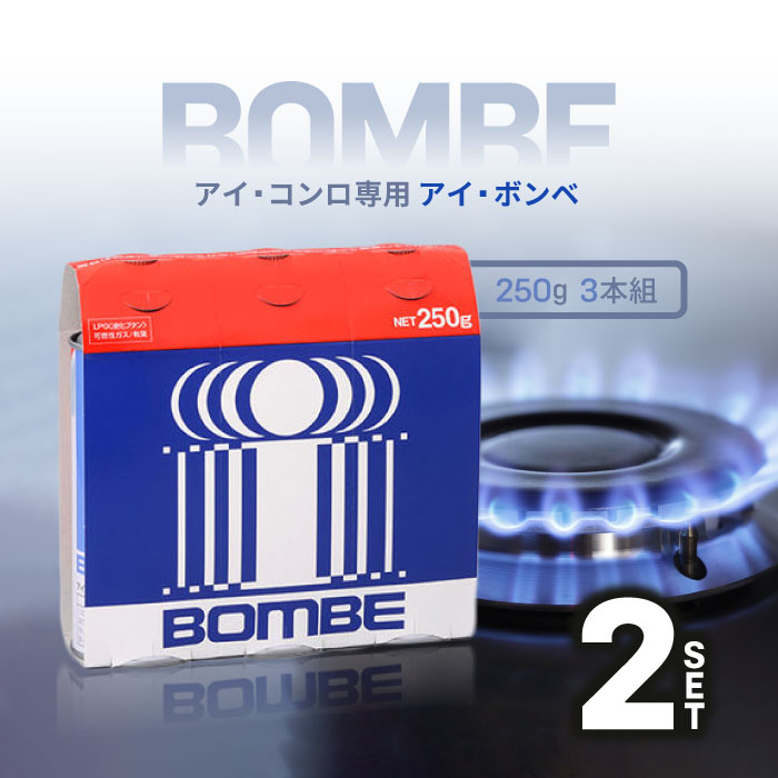 アイ・システムネットワーク アイ・ボンベ (アイ・コンロ専用) 250g 3本組 PB-250-I ×2個