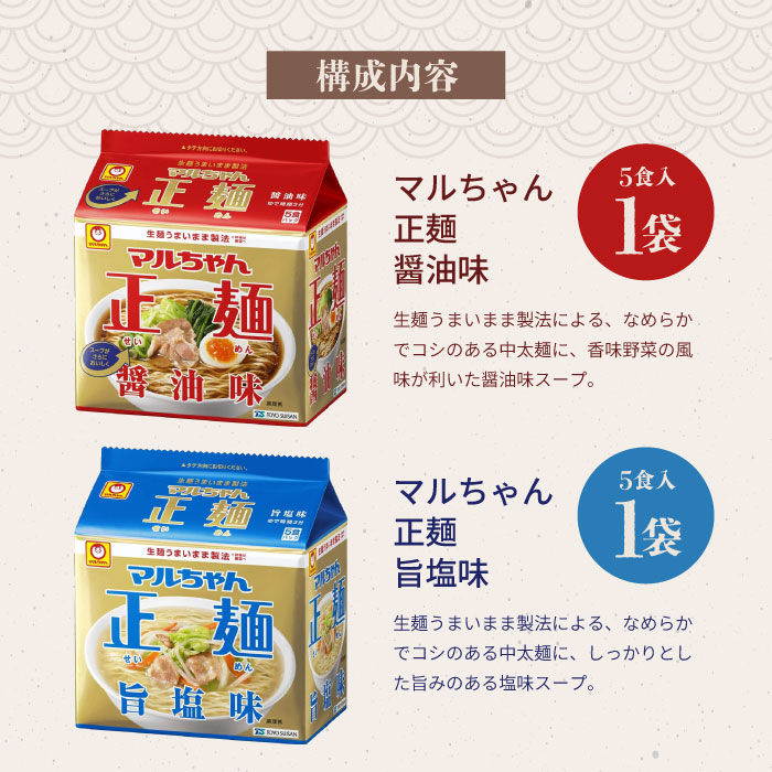 袋麺 食べ比べセット 6種 6袋（各5食パック）拘り麺セット / 醤油 味噌 塩 辛味噌 しょうゆ みそ しお 辛みそ ラーメン 袋麺 即席麺 インスタントラーメン マルちゃん 正麺 屋台十八番 食べ比べ アソート 詰め合わせ a042292-10007441 STAMPEDE サンプル画像2