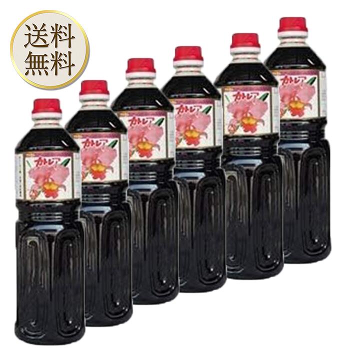【0のつく日は当店ポイント最大＋10倍】カトレア醤油1リットル（ペットボトル）6本