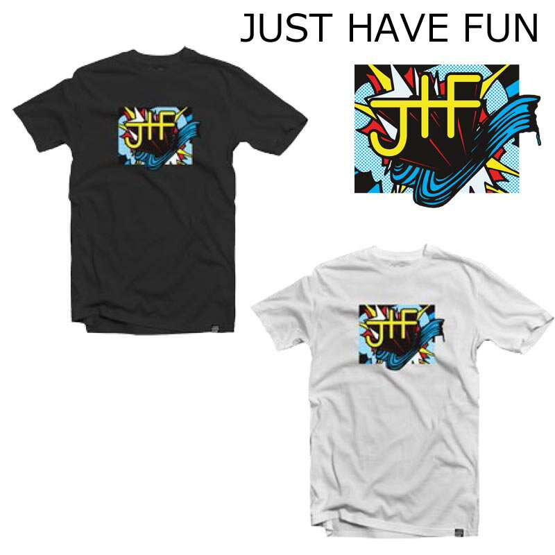 JHF JUST HAVE FUN Tシャツ メンズ POP OUT TEE ジャストハブファン スケートボードキャップ ブランド スケーター スケボー ストリート系 ファッション 2018春夏モデルのサムネイル