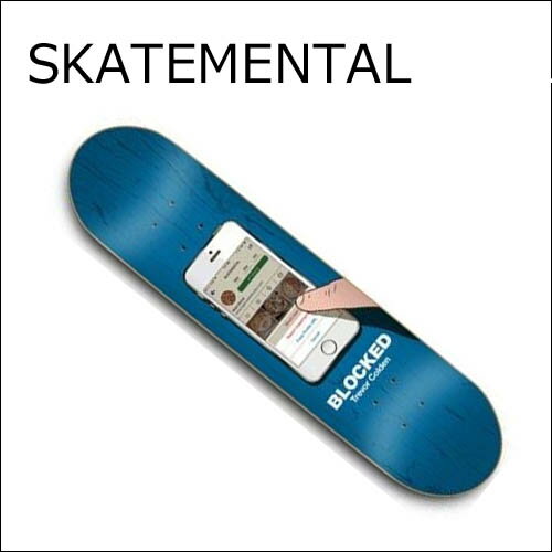 [正規品] SKATEMENTAL デッキ [BLOCKED] 【スケートメンタルスケートボード】 スケートボードデッキ / スケボー SKATEBOARD DECK