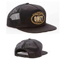 オーベイ OBEY (オベイ) CHAINS TRUCKER メッシュキャップ スナップバックキャップ 帽子