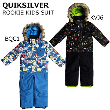 18-19 クイックシルバー キッズ スノーウェア 子供用 上下セット ROOKIE KIDS SUITS QUIKSILVER スノーボード スキー 雪遊び KIDS