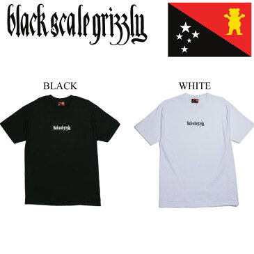 グリズリー ブラックスケール コラボ ティーシャツ GRIZZLY BLACK SCALE Tシャツ BLVCK GRIZZLY REPEAT SS TEE SHIRT TEEシャツ スケートボード アパレル スケボー ストリート系 ファッション