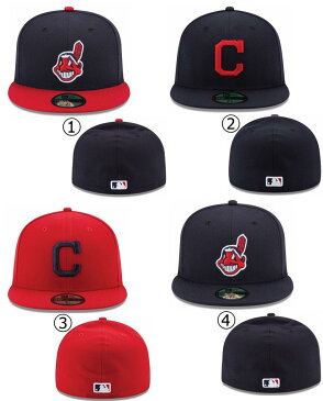 ニューエラ キャップ クリーブランド インディアンス NEWERA MLB AUTHENTIC COLLECTION 59FIFTY CAP CLEVELAND INDIANS メジャーリーグベースボール 野球チーム NEW ERA ※MLB