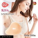 【乳がんパット！全摘術専用】シリコン 全摘 乳がん用 パッド 100g~300g 左胸 右胸 人工乳房 乳がん専用ブラジャー対応 ボディメイク バスト補正 肩こり (02シリーズ 単品)