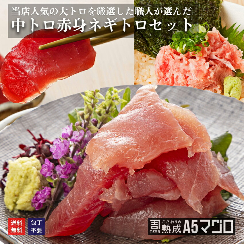 マグロのカネヨシ 送料無料 中トロ赤身ネギトロセット(中トロ切り落とし80g 赤身100g 大トロ入りネギトロ100g) 合計280g バレンタイン カネヨシのこだわりの熟成A5マグロ 赤身 刺身 鮪 ギフト 御祝 内祝 ギフト まぐろ 返礼品 コンペ 景品 海の幸 お取り寄せ グルメ