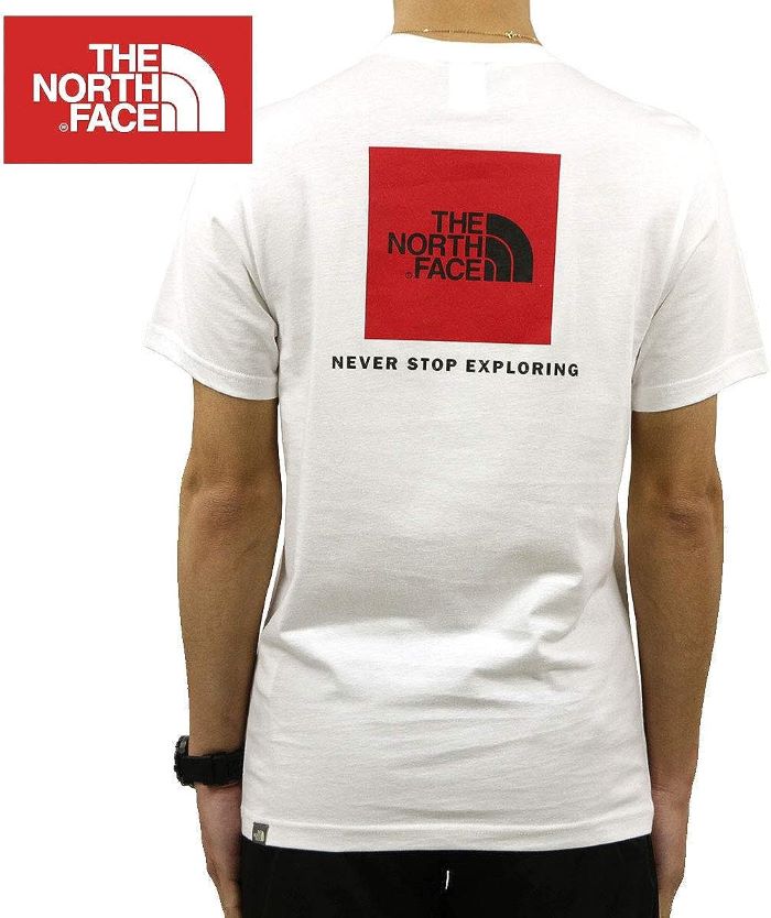 【平日12:00までのご注文で最短即日発送】ザ ノースフェイス THE NORTH FACE TNF レッドボックス Tシャツ RED BOX TEE 白【店舗安心保証付】