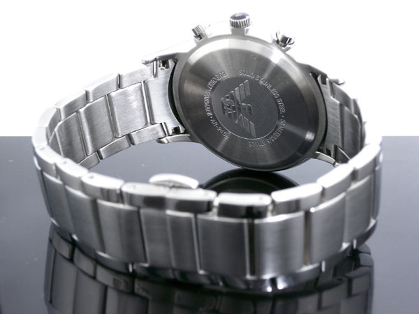 【楽天市場】エンポリオ アルマーニ EMPORIO ARMANI 腕時計 AR2434 メンズ ブラック×シルバー メタルベルト：AAA