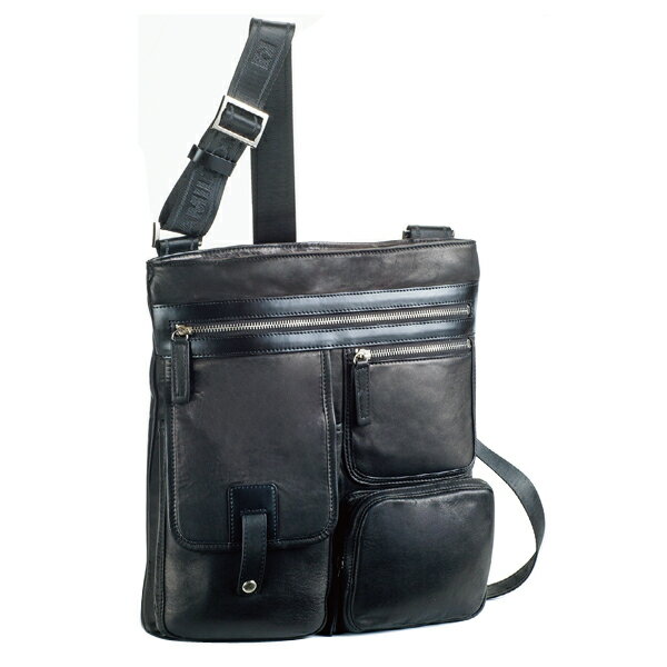 ハミルトン HAMILTON 馬革 ショルダーバッグ メンズ 16380 ブラック