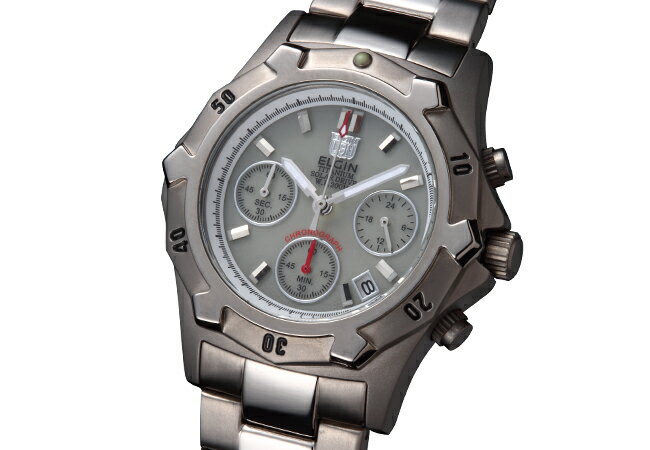 エルジン 腕時計（メンズ） 【国内正規品】エルジン ELGIN 腕時計 チタンソーラー ダイバーズ メンズ FK1425TI-BR