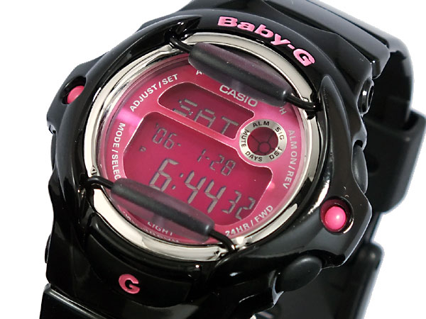 カシオ CASIO ベビーG BABY-G REE リーフ 腕時計 BG169R-1B レディース ブラック×ピンク ラバーベルト