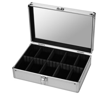 エスプリマ ウォッチボックス/腕時計 収納ケース 10本収納 アルミ SE54020AL シルバー
