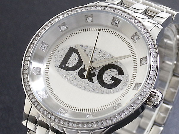 D＆G ドルチェ＆ガッバーナ 腕時計 プライムタイム DW0145 メンズ レディース シルバー メタルベルト ブレスレット