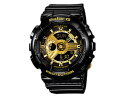 カシオ CASIO ベビーG BABY-G 逆輸入 アナデジ レディース 腕時計 BA-110-1A ブラック ラバーベルト