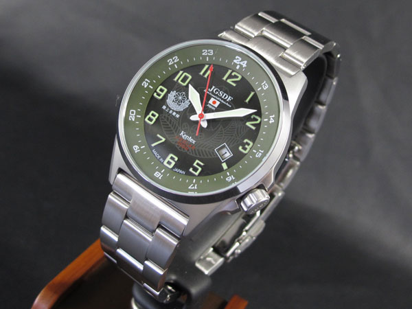 ケンテックス KENTEX JSDF ソーラー 陸上自衛隊 メンズ 腕時計 S715M-04 グリーン