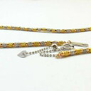 ボリューム ネックレス 18金ゴールド/ホワイトゴールド/ピンクゴールドヘアラインカット(K18/K18WG)&シャンデリアボール(K18PG)チェーンネックレス(長さ45cm/長さ調節可能式) 送料無料