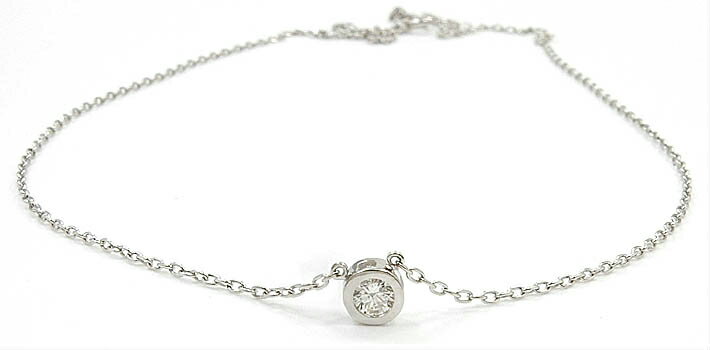 SWAROVSKI - プラチナ　Pt900　 ダイヤモンド 0.15ct 　typeAAペンダント　小豆ネックレス送料無料