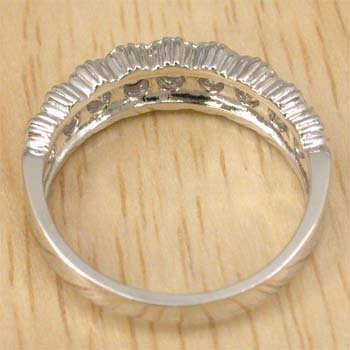 プラチナ（Pt900） ダイヤモンド エタニティ リング 1カラット typeAA aaadia-10000591 アーアゼロワン JEWELRY サンプル画像3
