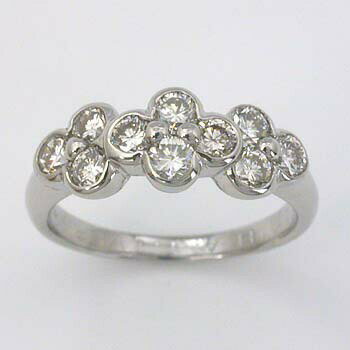 Rakuten - PT900 天然ダイヤ 0.8ct スイートテンリング typeAA