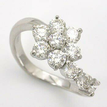 Rakuten - PT900　 天然ダイヤ　1.0ct　AA　スイートテン　リング