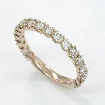 Diamond - 18金ピンクゴールド ダイヤ 1ct AAクラス エタニティタイプリング