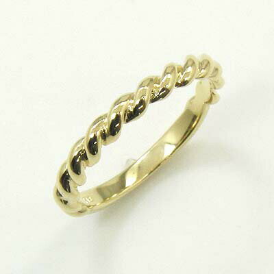 楽天アーアゼロワン　JEWELRY+Pポイント最大20倍以上+　K18ゴールド ツイストデザインリング　11号