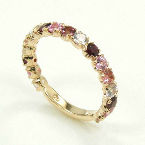 Tourmaline - 10金(K10)ピンクゴールド　春色　エタニティ　リング　送料無料