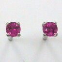 PT900 ルベライト3mm 四本爪ピアス(太さ0.9mmx長さ10mm芯・シリコンキャッチ付)(4)