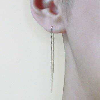 片方注文はこちらK18WG K18PG アメリカンピアス(0.8mm幅 長さ7cm)ゆうパケット発送は送料無料です(4)