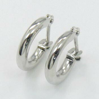 Lime - K14WG 地金パイプピアス(太さ2mm、外径10mm)即納品(4日前後発送可能)