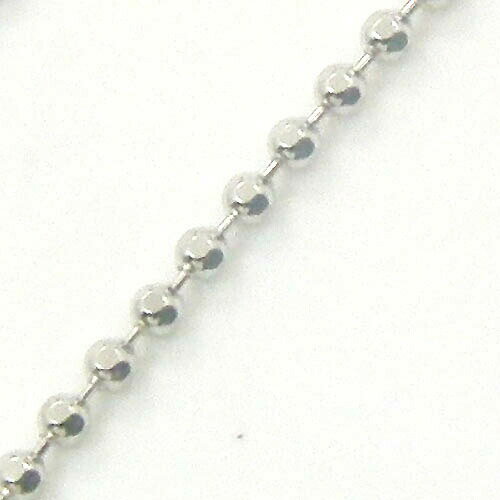 最短翌日 クーポンで大割引 K18WG 1.0mm カットボールチェーンスタッドピアス用チ...
