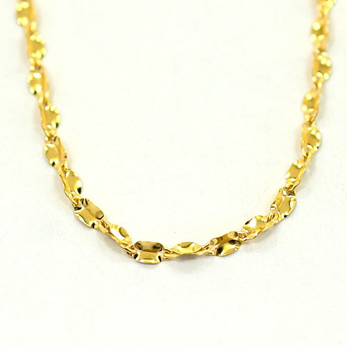 K24ネックレス　キールチェーン　純金 1.3mm幅 42cm 24金 ネックレス　アジャスターなし