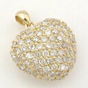 18金ダイヤモンド ペンダント 1.2カラット K18 天然ダイヤ ハートペンダントヘッドtypeAAA(4)