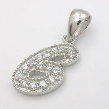 ダイヤモンドペンダント　K18WG 天然ダイヤ ペンダントヘッド「No6」typeAA