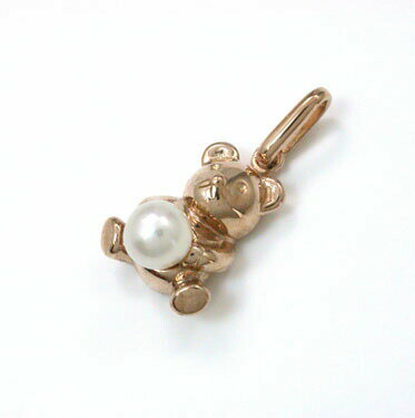 K18PG淡水パールBearペンダ...