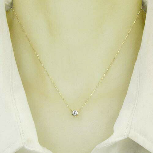 アーアゼロワン JEWELRYのK18 天然ダイヤ0.15ctネックレス｜アングル3