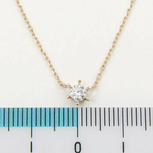 Rakuten - 最短翌日 クーポンで大割引 ダイヤモンドネックレス　18金ゴールド ダイヤ 0.18ct(Gカラー・VVS2 ・G)ペンダントネックレス