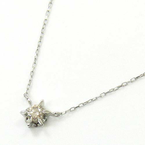 最短翌日 クーポンで大割引 プラチナ900 ライブラウンダイヤ 0.09ct(SI2) ネックレス 送料無料 即納(4日前後発送)