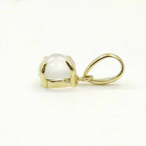 アーアゼロワン JEWELRYのK18 ムーンストーン6mm カボション ペンダントヘッド｜アングル3